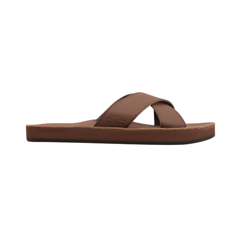 Women's Single Layer Arch Cross Strap Slide