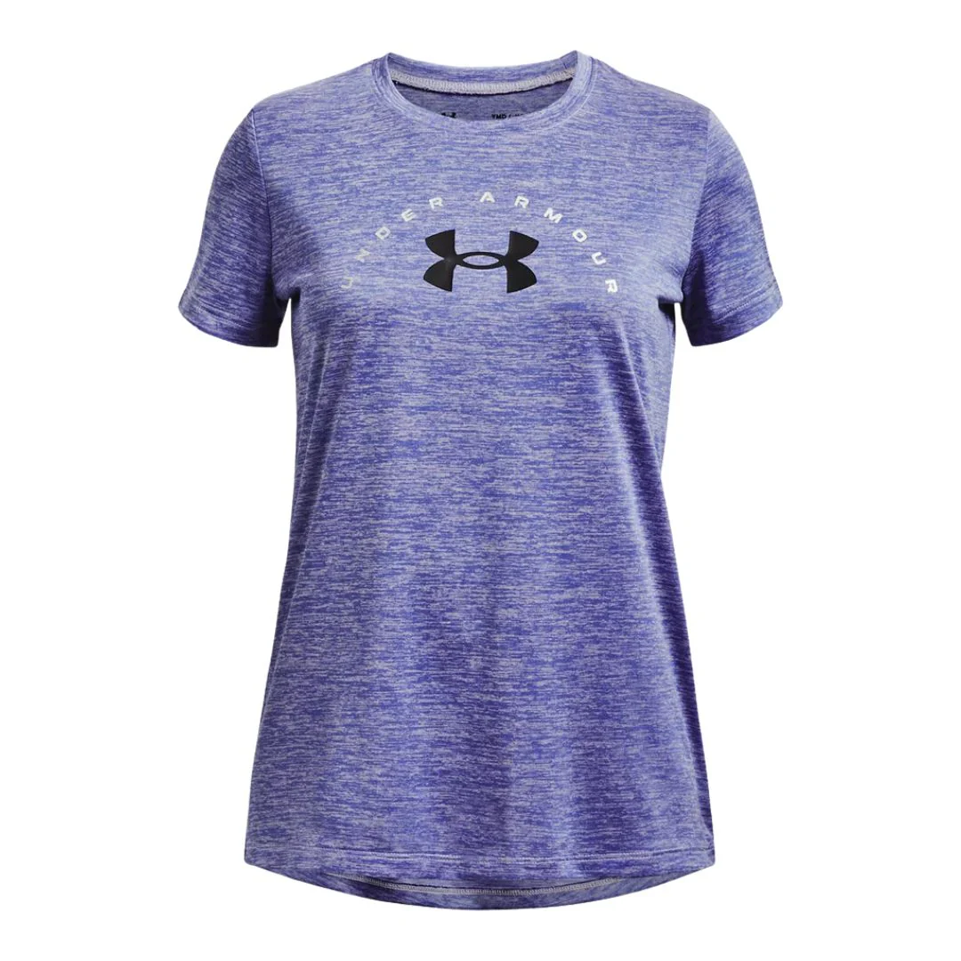 Girls' Tech Twist Arch Big Logo Short Sleeve - Image 5